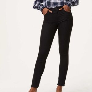 Loft Ann Taylor modern skinny black jeans size 8